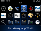 Faites défiler et choisissez BlackBerry App World.