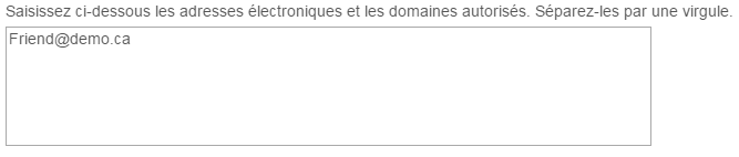 Blocked Email Addresses