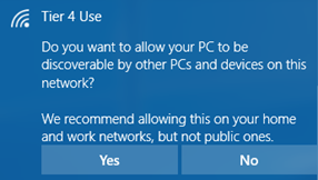 Network Sharing Option