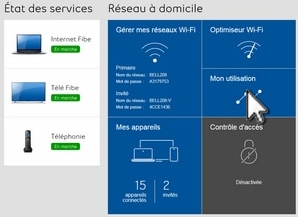 Option Mon utilisation
