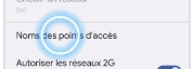 Nom des points d'accès