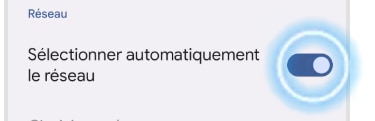 Sélectionner automatiquement le réseau
