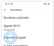 Transfert dʼappel