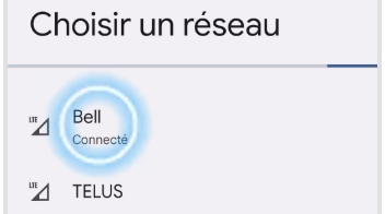 Choisir le réseau