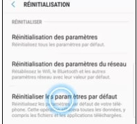 Réinitialiser les paramètres par défaut