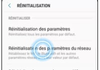 Réinitialisation des paramètres du réseau