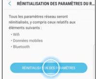 RÉINITIALISATION DES PARAMÈTRES