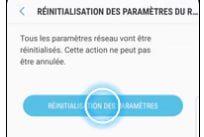 RÉINITIALISATION DES PARAMÈTRES
