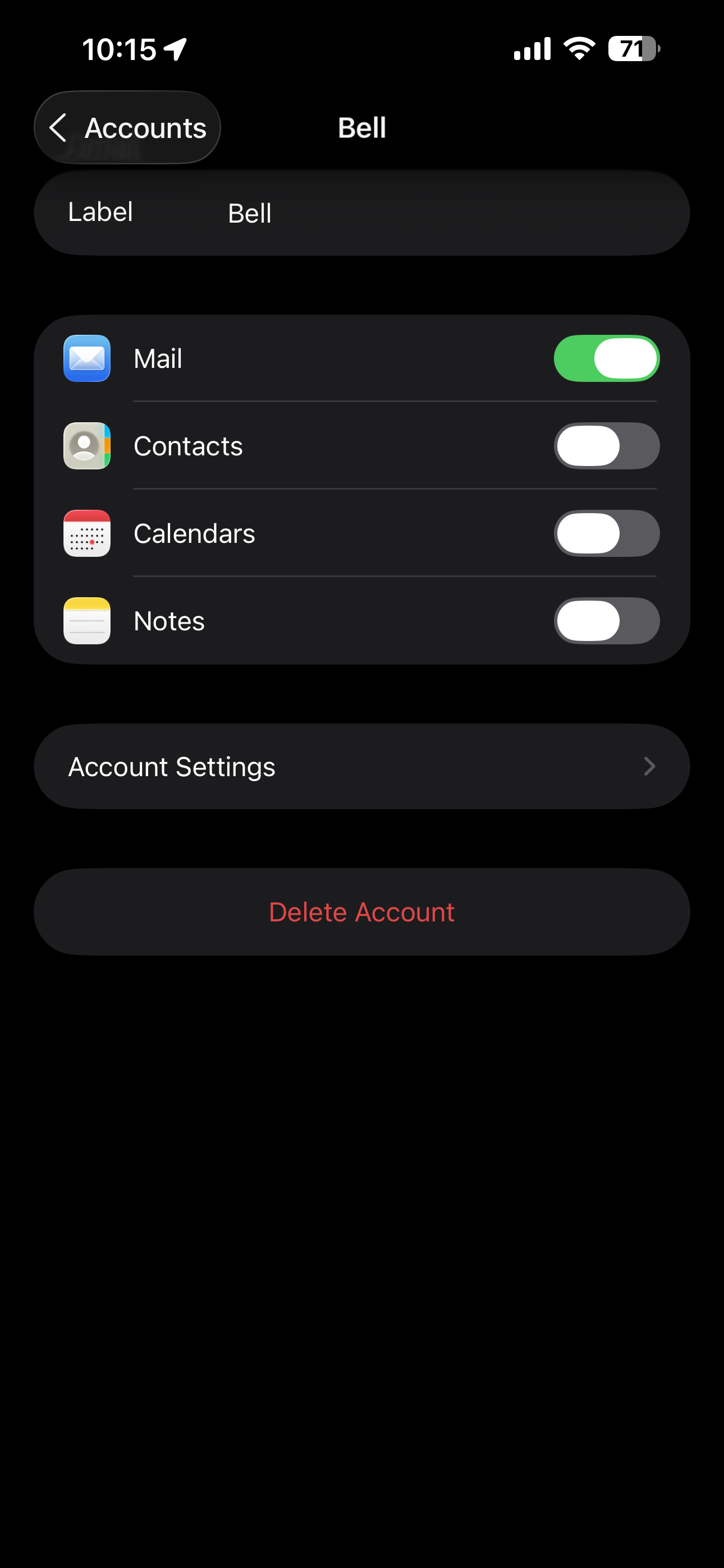 Assure-toi que la synchronisation du courriel est activée, puis touche Enregistrer. Ton compte courriel a été ajouté.