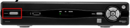 Example of the front of a set-top box