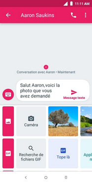 Faites défiler puis touchez l