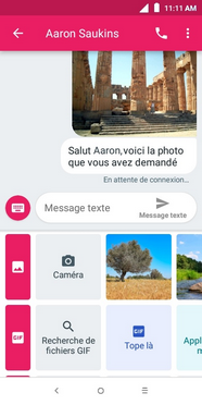 Le message a été envoyé.