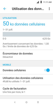 Touchez Cycle de facturation.