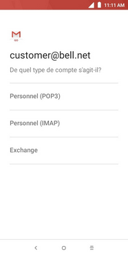 Touchez Personnel (IMAP).