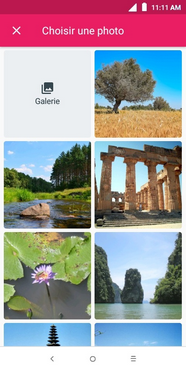Touchez la photo désirée.