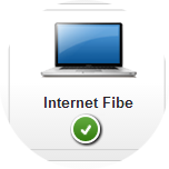 Vous allez voir un crochet vert sous le service Internet Fibe dans environ 10 secondes.