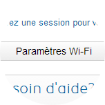 Cliquez sur Paramètres Wi-Fi.