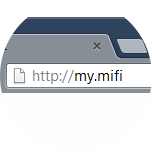 Dans le navigateur Web de votre ordinateur, entrez http://my.mifi dans la barre d