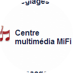 Cliquez sur Centre multimédia MiFi.