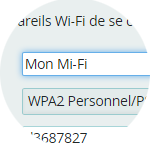 Entrez le nouveau nom de réseau dans le champ Nom de réseau Wi-Fi (SSID).