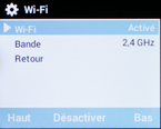 Sélectionnez Désactiver pour désactiver Wi-Fi.