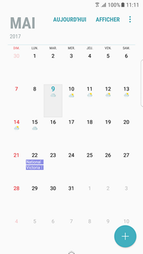 Comment synchroniser le calendrier sur mon Samsung Galaxy S7
