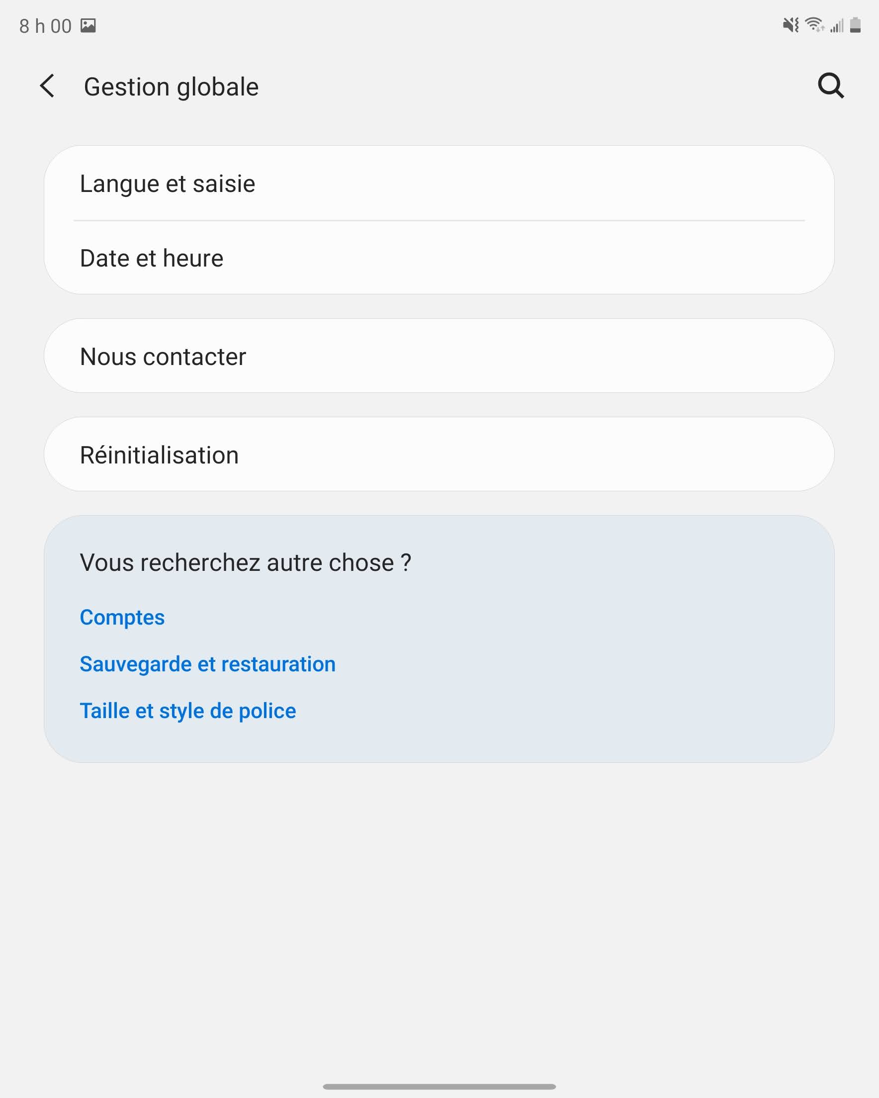 Touchez Réinitialisation.