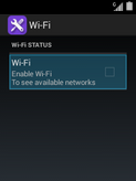 Si le Wi-Fi est désactivé, sélectionnez Wi-Fi.
