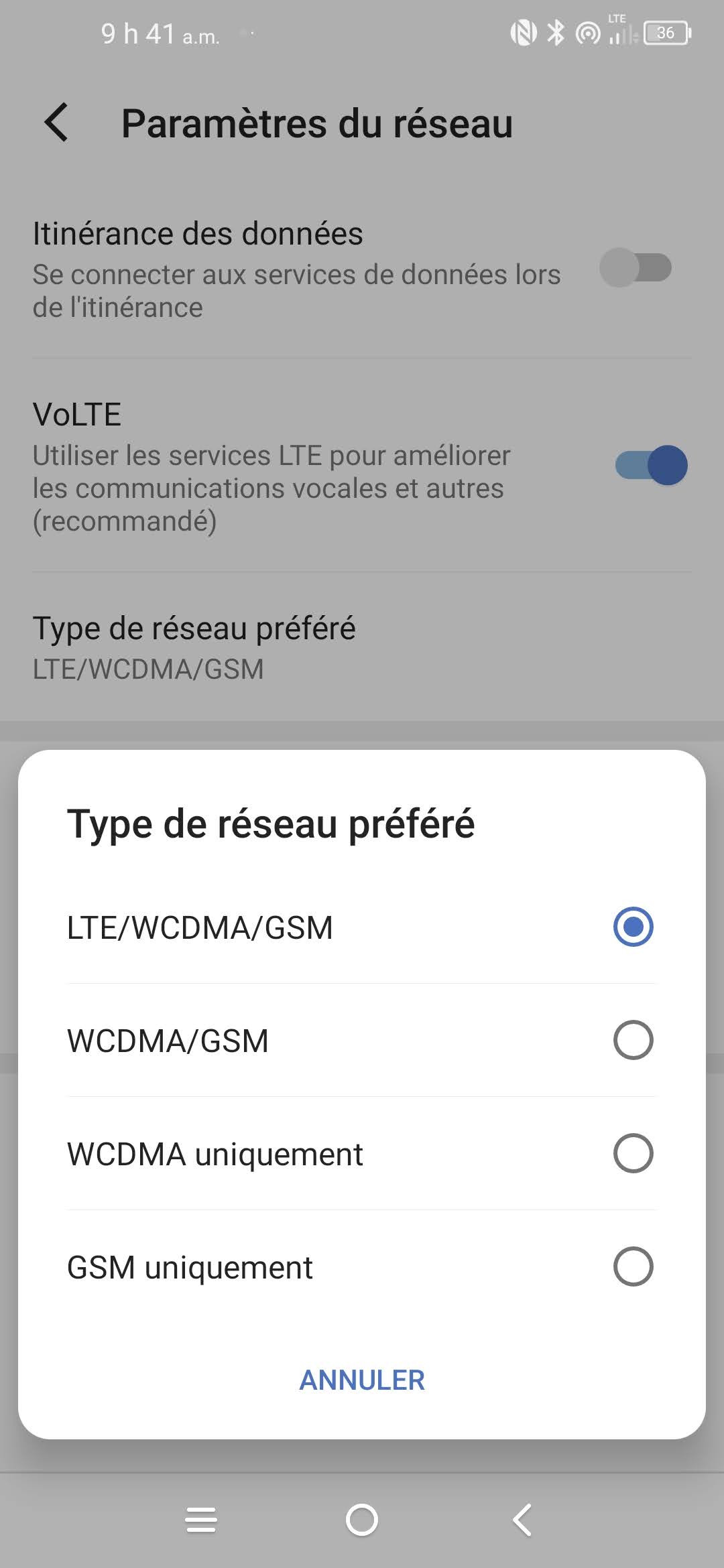 Touchez Nom des points d