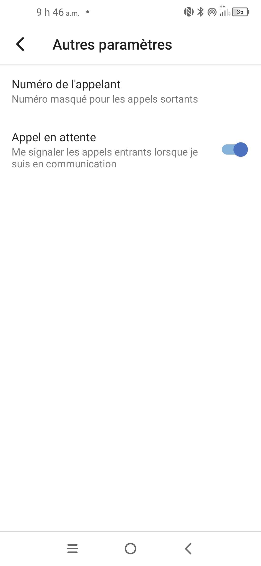 Touchez Numéro de lʼappelant.