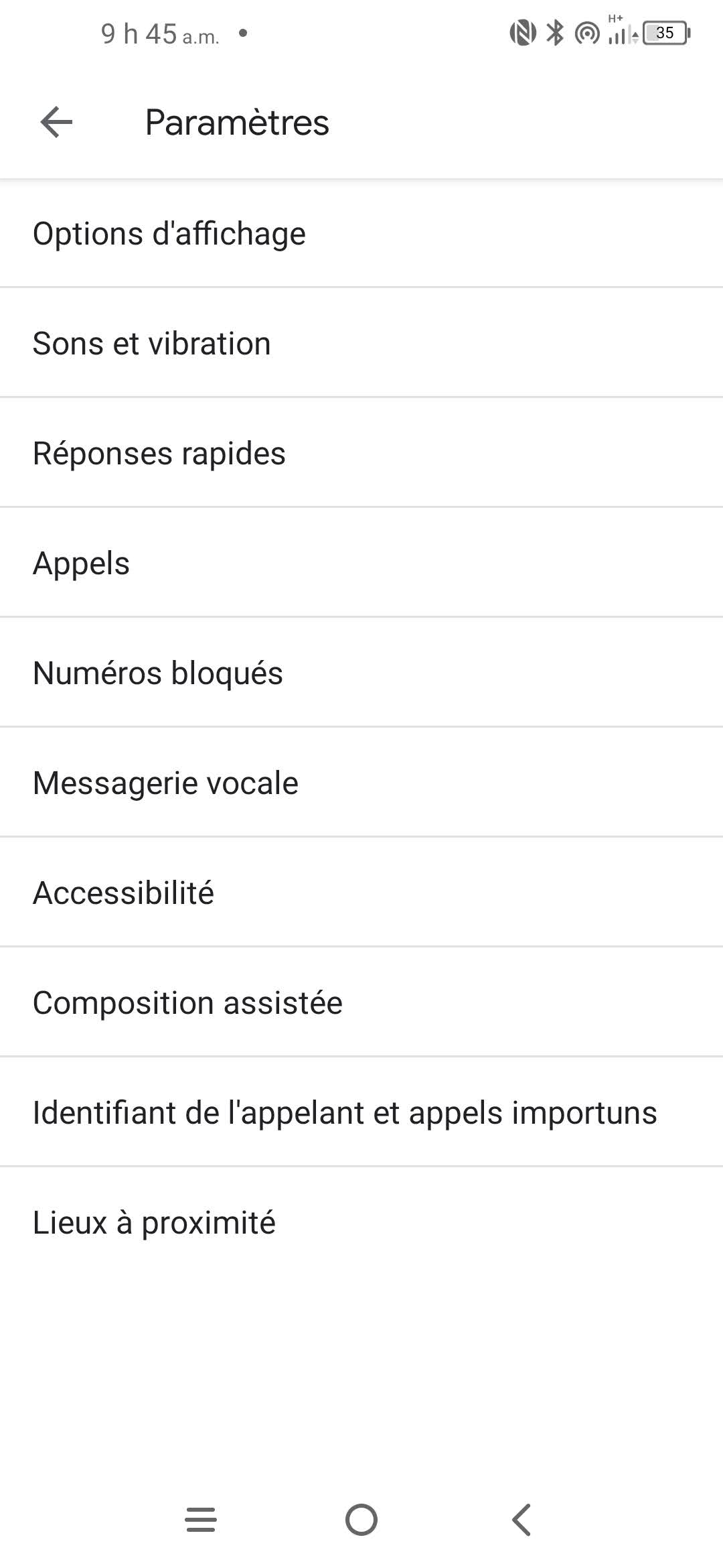 Touchez Appels.