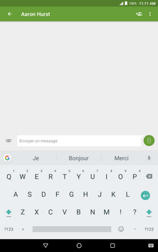 Entrez votre message.