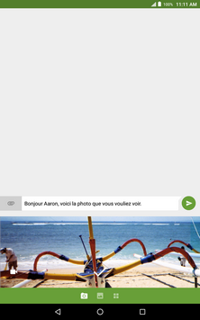 Touchez à lʼoption désirée, p. ex., Image.