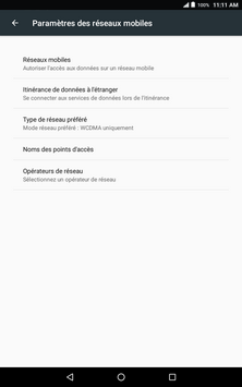Touchez Itinérance de données à l’étranger.