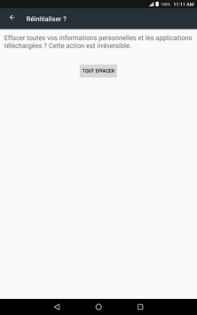 Touchez TOUT EFFACER.