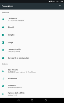 Faites défiler puis touchez Sauvegarde et réinitialisation.