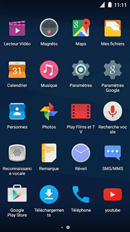 Faites défiler puis touchez Paramètres.