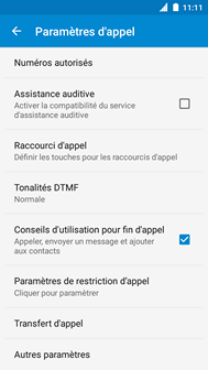 Faites défiler et touchez Autres paramètres.