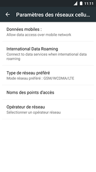 Touchez Noms des points d