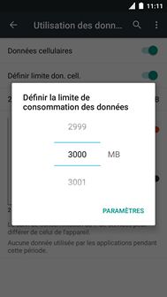 Touchez PARAMÈTRES.