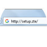 Entrez http://setup.zte dans la barre d’adresses, puis appuyez sur la touche Entrée de votre clavier.