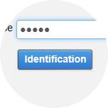 Entrez le mot de passe (par défaut, admin) puis cliquez sur Identification.