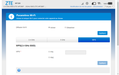 Il y a deux façons de connecter votre appareil en utilisant le WPS : la saisie d