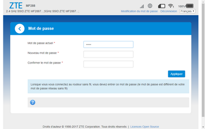 Entrez un nouveau mot de passe.