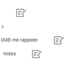 Cliquez sur lʼicône Un fois 0% atteint, 0MB me le rappeler.