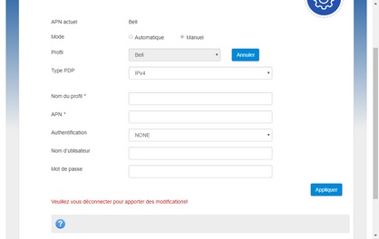 Entrez un nom de profil.