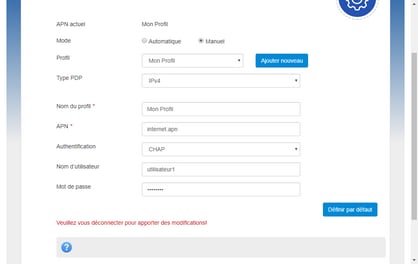 Cliquez sur Définir par défaut.