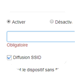 Entrez un nouveau nom de réseau (SSID).