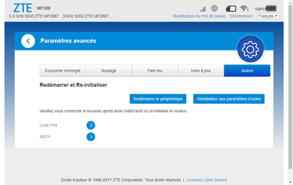 Cliquez sur Redémarrer l