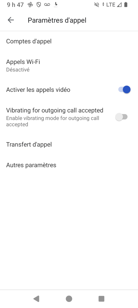 Touchez Transfert dʼappel.